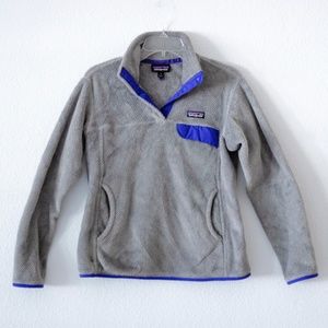 Patagonia Women's Re-Tool Snap-T Fleece Pullover, Grey Blue, 25442, Size Med.